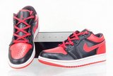 Nike耐克乔丹 一代篮球鞋黑红低帮 男