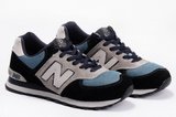 NewBalance新百伦574跑步鞋 黑灰蓝 男