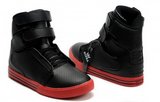 Supra滑板鞋 内增高跳舞鞋黑红色高帮 情侣