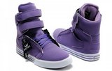 Supra滑板鞋 内增高跳舞鞋紫色高帮 情侣