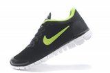 Nike耐克赤足跑鞋 2011新款3.0二代黑绿 男
