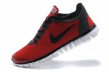 Nike耐克赤足跑鞋 2011新款3.0二代红黑 男