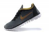 Nike耐克赤足跑鞋 2011新款3.0二代灰金 男