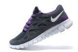 Nike耐克赤足跑鞋 2011新款free run二代刘翔灰紫 情侣