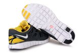 Nike耐克赤足跑鞋 2011新款free run 刘翔灰黄 男