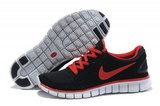 Nike耐克赤足跑鞋 2011新款free run 黑红 男