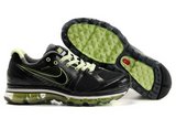 Nike耐克Air max跑鞋 09全掌气垫4代黑绿 男