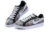 Nike耐克文化鞋 2011新款格子布黑棕色 男