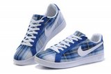 Nike耐克文化鞋 2011新款格子布蓝色 男