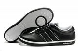 Adidas阿迪三叶草复古休闲鞋 2011新款speed tennis黑白低帮 男