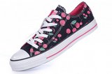 Converse匡威经典帆布 2011新款大樱桃黑色低帮 女