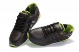 Adidas阿迪三叶草清风跑步鞋 2011新款编织棕绿 男