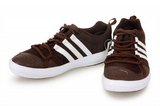 Adidas阿迪三叶草透气休闲鞋 2011新款0978沙滩鞋棕白 男
