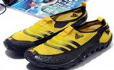 Adidas阿迪三叶草网布休闲鞋 2011夏季透气黑黄 男