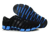 Adidas阿迪毛毛虫跑鞋 2011新款反毛皮黑蓝色 男