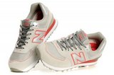 NewBalance新百伦574跑步鞋 复古灰红色 女