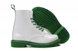 Dr. Martens马丁潮靴 2011新款漆光面头层皮白绿 男女