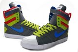 Nike耐克跳舞靴 2011新款潮流鞋灰蓝绿高帮 男