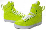 Nike耐克跳舞靴 2011新款潮流鞋荧光绿高帮 女