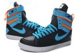 Nike耐克跳舞靴 2011新款潮流鞋蓝橘红高帮 男