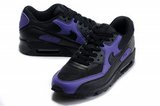 Nike耐克Air max跑鞋 90增高气垫跑步鞋黑紫 男