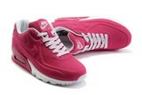 Nike耐克Air max跑鞋 2012新款无缝科技帆布面桃红色 女