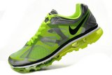 Nike耐克Air max跑鞋 2012全掌气撑绿灰色 男女