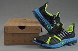 Nike耐克耐克王跑鞋 2012新款四代网布黑蓝黄 男