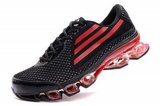 Adidas阿迪坦克 2012新款bounce轮一代跑鞋黑红 男
