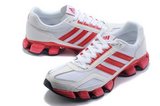 Adidas阿迪坦克 2012新款bounce轮二代跑鞋白红 男