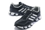 Adidas阿迪坦克 2012新款bounce轮二代跑鞋黑银 男