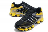 Adidas阿迪坦克 2012新款bounce链4代黑黄色 男