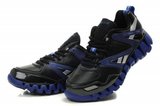 Reebok锐步zig-tech 2012新款毛毛虫皮面黑宝蓝 男