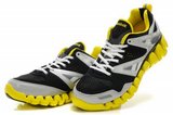 Reebok锐步zig tech 2012新款毛毛虫网面跑鞋黑黄色 男