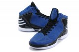 Adidas阿迪罗斯篮球鞋 2012adizero rose 季后赛蓝黑色 男