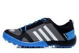 阿迪跑鞋 2012新款潮流20998网面黑蓝色 男女