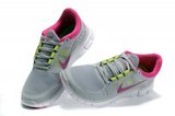 Nike耐克赤足跑鞋 2012超轻白灰桃红 女