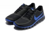 Nike耐克赤足跑鞋 2012新款5.0网面透气黑蓝 男