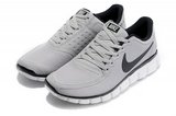 Nike耐克赤足跑鞋 2012新款5.0网面透气灰白 男