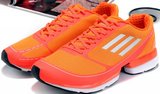 Adidas阿迪三叶草清风跑步鞋 2012新款夏季必备橘红白 男