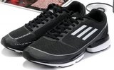 Adidas阿迪三叶草清风跑步鞋 2012新款夏季必备黑白 男