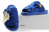 Visvim维维木陈冠希拖鞋 蓝金扣 男女