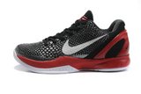 Nike耐克科比6代篮球鞋 2012新款蛇心莫测黑白红 男
