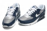 Nike耐克Air max跑鞋 90内增高银灰深蓝 男