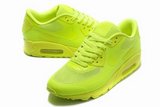 Nike耐克Air max跑鞋 90增高气垫大网眼透气荧光绿 男女