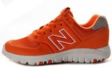 NewBalance新百伦透气网跑鞋 夏季透气MS77橘色 男女