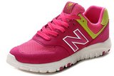 NewBalance新百伦透气网跑鞋 夏季透气MS77桃红苹果绿 女