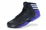 Adidas阿迪罗斯篮球鞋 轻无敌2代黑紫 男
