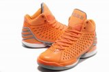 Adidas阿迪罗斯篮球鞋 2012新款轻无敌3代桔灰 男