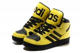 Adidas阿迪三叶草鞋舌 2012最新jeremy scott x adidas JS Instinct Hi 大黄色 男女